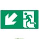 Аксессуар. Пиктограмма "Направление к эвакуационному выходу налево вниз". Сигнум