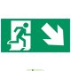 Аксессуар. Пиктограмма "Направление к эвакуационному выходу направо вниз". Сигнум