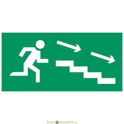 Аксессуар. Пиктограмма "Направление к эвакуационному выходу направо по лестнице вниз". Курсор