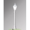 Столб фонарный уличный Fumagalli Aloe/Rut белый, матовый 1,5м 1xE27 LED-FIL с лампой 800Lm, 2700К