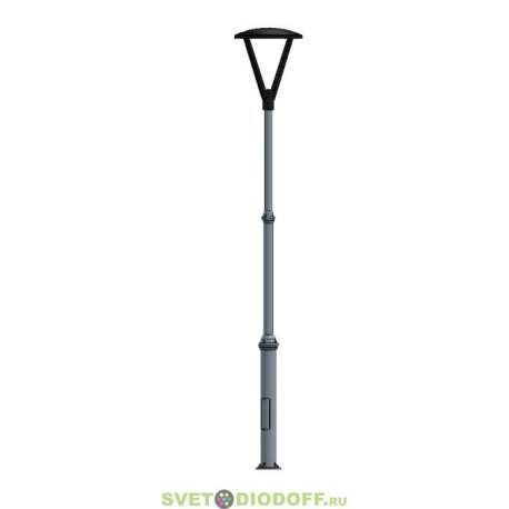 Светодиодный светильник Ламина Торшер 30Вт, 4750Лм, 5000К, линза155х85°, IP66, Опора ОМ-120-76-60-3,5, 4,1м.п.