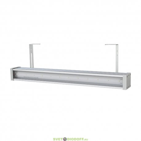 Линейный фасадный низковольтный светильник Барокко 12Вт, 1660Лм, 48В DC. CRI80 , 5000К Яркий дневной, Прозрачный, 600мм