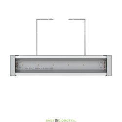 Линейный фасадный низковольтный светильник Барокко 12Вт, 1490Лм, 48В DC. CRI80 , 3000К Теплый, Прозрачный, 300мм