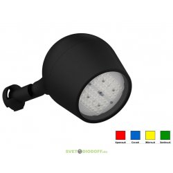 Парковый, архитектурный светильник ШЕЛЛ серии S, М, L от 4Вт до 120Вт, исполнение Монохром: Красный, Синий, Зеленый, Желтый