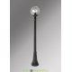 Столб фонарный уличный Fumagalli Artu/GLOBE 300 черный, шар прозрачный 1,76м
