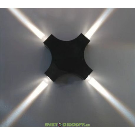 Cветодиодный светильник 4-сторонний узколучевой 3 градуса STAR 8W 220V IP65 БЕЛЫЙ НЕЙТРАЛЬНЫЙ