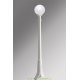 Столб фонарный уличный Fumagalli Artu/GLOBE 300 белый, шар молочный 1,76м