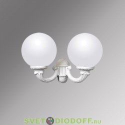 Светильник настенный уличный Fumagalli Mirra/GLOBE 300 белый, шар матовый