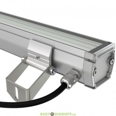 Архитектурно-фасадная подсветка, светильник БАРОККО S 10Вт, 1180Лм, CRI80, 5000К Яркий дневной, оптика 100°, Опал, 500мм