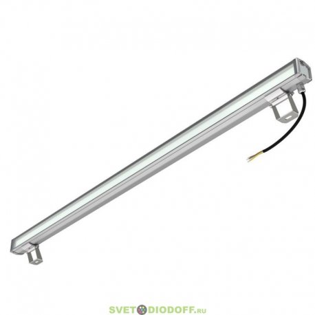 Архитектурно-фасадная подсветка, светильник БАРОККО S 10Вт, 1220Лм, CRI80, 5000К Яркий дневной, оптика 100°, Опал, 1000мм