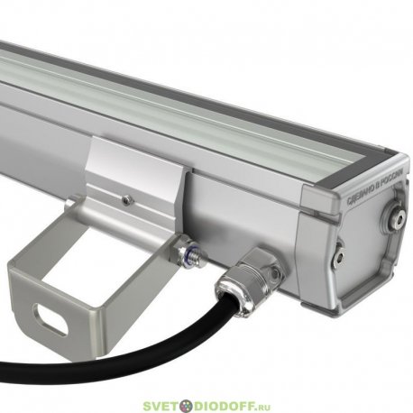 Архитектурно-фасадная подсветка, светильник БАРОККО S 10Вт, 1220Лм, CRI80, 5000К Яркий дневной, оптика 100°, Опал, 1000мм
