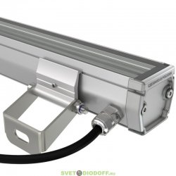 Архитектурно-фасадная подсветка, светильник БАРОККО S 10Вт, 1470Лм, CRI80, 5000К Яркий дневной, оптика 60х100°, 1000мм