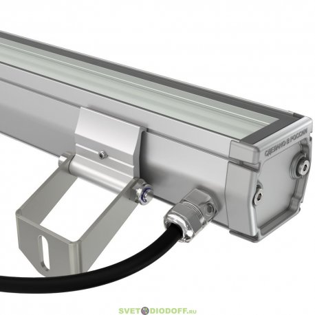 Архитектурно-фасадная линейная подсветка БАРОККО S 20Вт, 2300Лм, CRI80, 48В DC, 4000К дневной, оптика 100°, Опал 1000мм