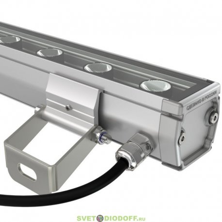Архитектурно-фасадная линейная подсветка БАРОККО S 20Вт, 1850Лм, CRI80, 48В DC, 5000К Яркий дневной, оптика 90°, 1000мм