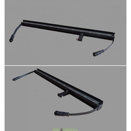 Миниатюрный линейный фасадный светильник SVD XGLOW-mini-375WW120 24V - 3 ВТ, 24В, ШИМ, 3000К Теплый, 375х35х32мм