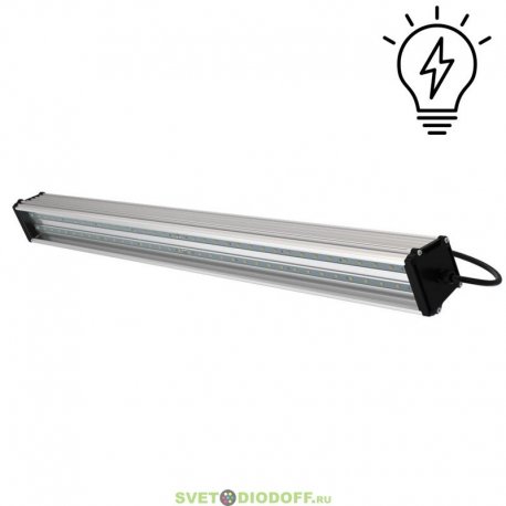 Светодиодный промышленный линейный светильник Т-ЛИНИЯ v2.0 60Вт, IP67, 5000К, 9760Лм, Прозрачный, 1000мм