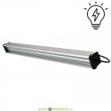 Светодиодный двухрежимный ОХРАНА линейный светильник Т-ЛИНИЯ v2.0 60Вт, IP67, 5000К, 9760Лм, Прозрачный, 1000мм