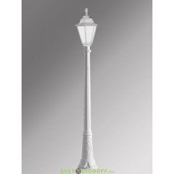 Столб фонарный уличный Fumagalli Gigi/Rut белый, матовый 2,13м 1xE27 LED-FIL с лампой 800Lm, 2700К