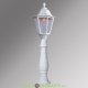 Столб фонарный садовый уличный Fumagalli Lafet/Noemi белый, прозрачный 1xE27 LED-HIP с лампой 1500Lm, 3000К, 1,2м IAFET.R
