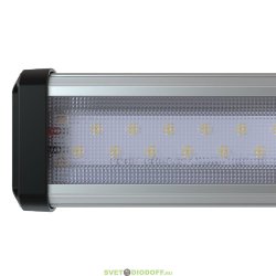 Линейный промышленный светодиодный светильник Т-Линия Компакт 150Вт, 19870Лм, 3000К Теплый, IP67, Микропризма, 2000мм