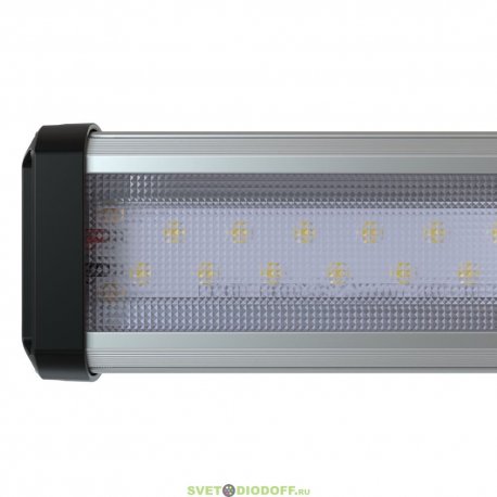 Линейный промышленный светодиодный светильник Т-Линия Компакт 150Вт, 19870Лм, 3000К Теплый, IP67, Микропризма, 2000мм