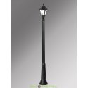 Столб фонарный садовый уличный Fumagalli Ricu/Rut черный, матовый 2,45м 1xE27 LED-FIL с лампой 800Lm, 2700К