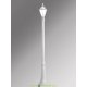 Столб фонарный садовый уличный Fumagalli Ricu/Rut белый, матовый 2,45м 1xE27 LED-FIL с лампой 800Lm, 2700К