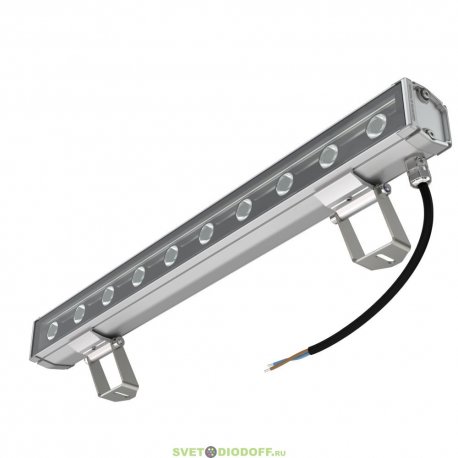 Архитектурно-фасадная линейная подсветка БАРОККО S 10Вт, 830Лм, CRI80, 48В DC, 5000К Яркий дневной, оптика 50°, 500мм