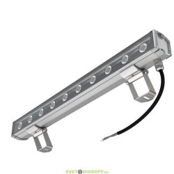 Архитектурно-фасадная линейная подсветка БАРОККО S 10Вт, 970Лм, CRI80, 48В DC, 5000К Яркий дневной, оптика 10°, 500мм