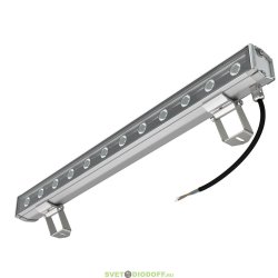 Архитектурно-фасадная линейная подсветка БАРОККО S 6Вт, 570Лм, CRI80, 48В DC, 5000К Яркий дневной, оптика 90°, 600мм