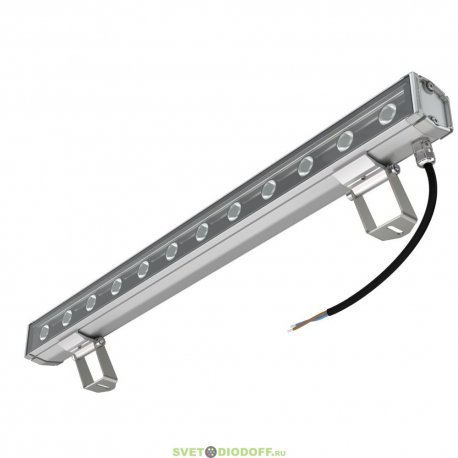 Архитектурно-фасадная линейная подсветка БАРОККО S 6Вт, 520Лм, CRI80, 48В DC, 5000К Яркий дневной, оптика 10х65°, 600мм