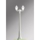 Столб фонарный садовый Fumagalli Gigi Bisso/Anna 2L белый, матовый 2,09м 2xE27 LED-FIL с лампами 800Lm, 4000К