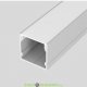Накладной алюминиевый профиль с экраном для светодиодной подсветки&nbsp;Sense 20х20-2000 анодированный