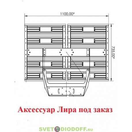 Промышленный светодиодный светильник Пром-5 2000Вт, 330000Лм, 5000К Яркий дневной, IP67. КСС Г (глубокая), оптика 20°