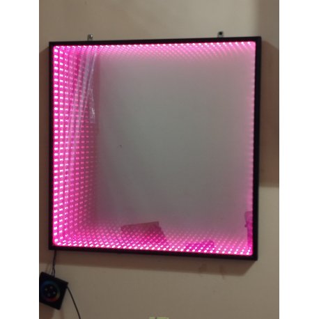 Настенное панно с эффектом бесконечного тоннеля, 15Вт, RGB (много цветная), 24V, 600х600х20мм