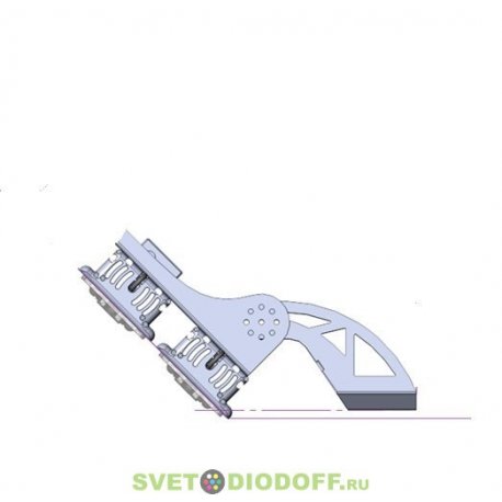 Промышленный светодиодный светильник Пром 400Вт, 66000Лм, 5000К Яркий дневной, IP67. КСС Г (глубокая), оптика 20°