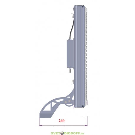 Промышленный светодиодный светильник Пром 400Вт, 66000Лм, 5000К Яркий дневной, IP67. КСС Г (глубокая), 60°
