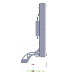 Промышленный светодиодный прожектор Пром-2 400Вт, 66000Лм, 5000К Яркий дневной, IP67. КСС Г (глубокая), оптика 60°, Лира
