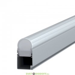 Архитектурный светодиодный светильник ЛИНИЯ Модерн v2.0 Профиль Транзитное Подкл., 2Вт, 260Лм (6Вт/м) 24VDC, 5000К, Опал, 345мм