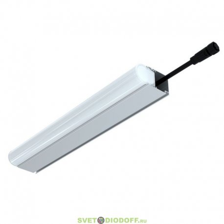 Архитектурный светодиодный светильник ЛИНИЯ Модерн v2.0 Профиль Транзитное Подкл., 2Вт, 260Лм (6Вт/м) 24VDC, 5000К, Опал, 345мм