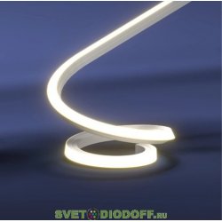 Гибкий неон SMD2835, 120led/m, 220V, 12х12мм, Day/Дневной 4000K, резка 10см.