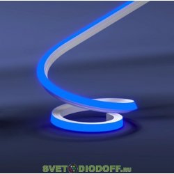 Гибкий неон SMD2835, 120led/m, 220V, 12х12мм, Green/Зеленый 525 nm, резка 10см.