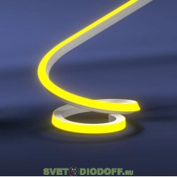 Гибкий неон SMD2835, 120led/m, 220V, 12х12мм, Green/Зеленый 525 nm, резка 10см.