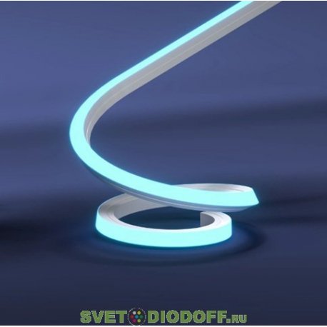 Гибкий неон SMD2835, 120led/m, 220V, 12х12мм, Green/Зеленый 525 nm, резка 10см.