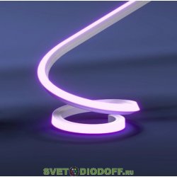 Гибкий неон SMD2835, 120led/m, 220V, 12х12мм, Green/Зеленый 525 nm, резка 10см.