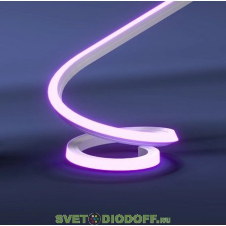 Гибкий неон SMD2835, 120led/m, 220V, 12х12мм, Green/Зеленый 525 nm, резка 10см.