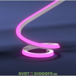 Гибкий неон SMD2835, 120led/m, 220V, 12х12мм, Green/Зеленый 525 nm, резка 10см.