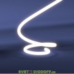Гибкий неон круглый LP 2835, 120 Led, IP65, 220V, 14мм