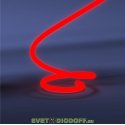 Гибкий неон круглый LP 2835, 120 Led, IP65, 220V, 14мм КРАСНЫЙ