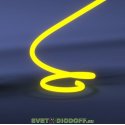 Гибкий неон круглый LP 2835, 120 Led, IP65, 220V, 14мм ЖЕЛТЫЙ